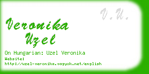 veronika uzel business card